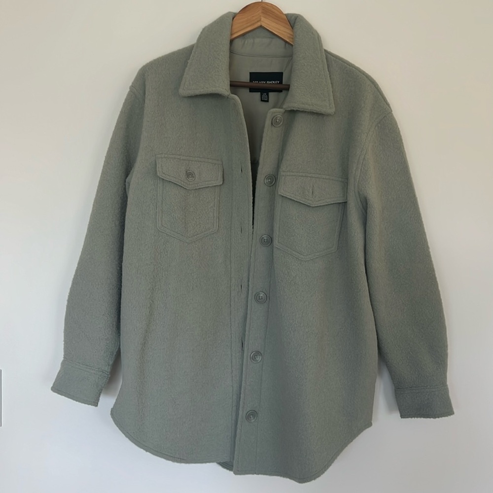 NWOT Hilary Radley Mint Green Shacket